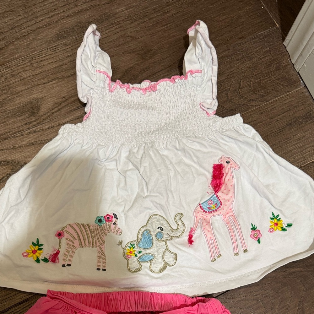 Toddler Girls Zoo Animals Outfit